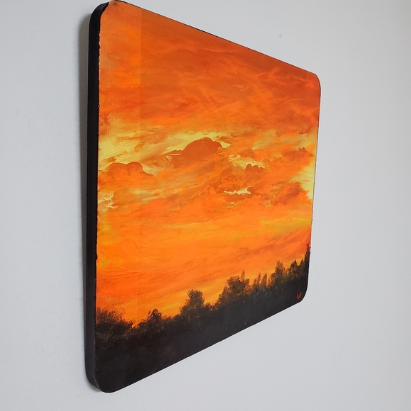 "Sunset from My Chaos" Original Art - Picture 4 of 4